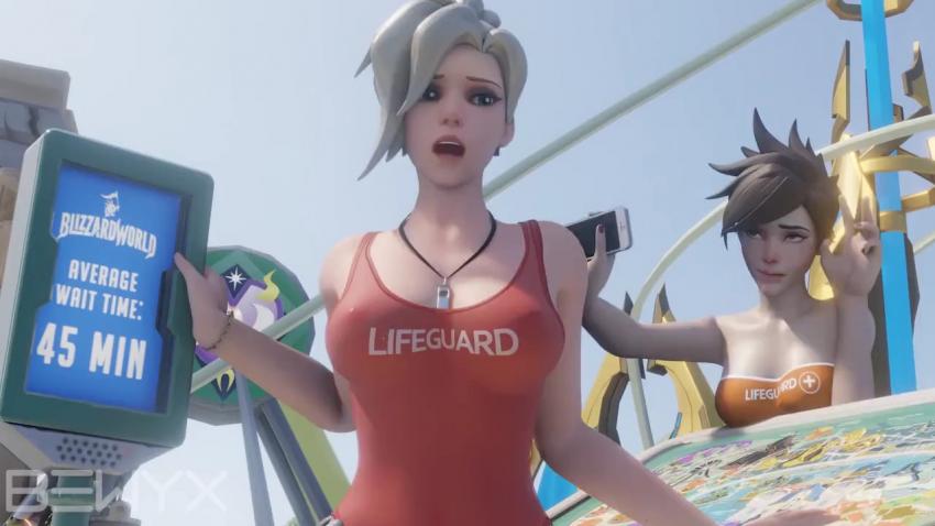 守望先锋3D天使激情骑乘！女上位扭腰诱惑娇喘不断